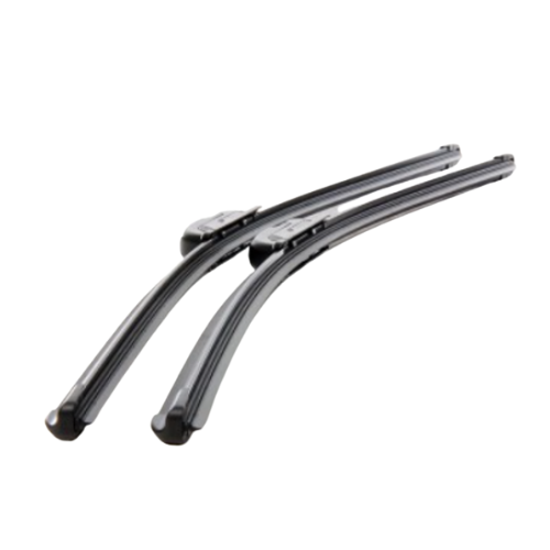 Becquets Universels Pour Essuie-Glace De Voiture - Lot De 2, Argent/Noir, 18cm - Anti-Vibration